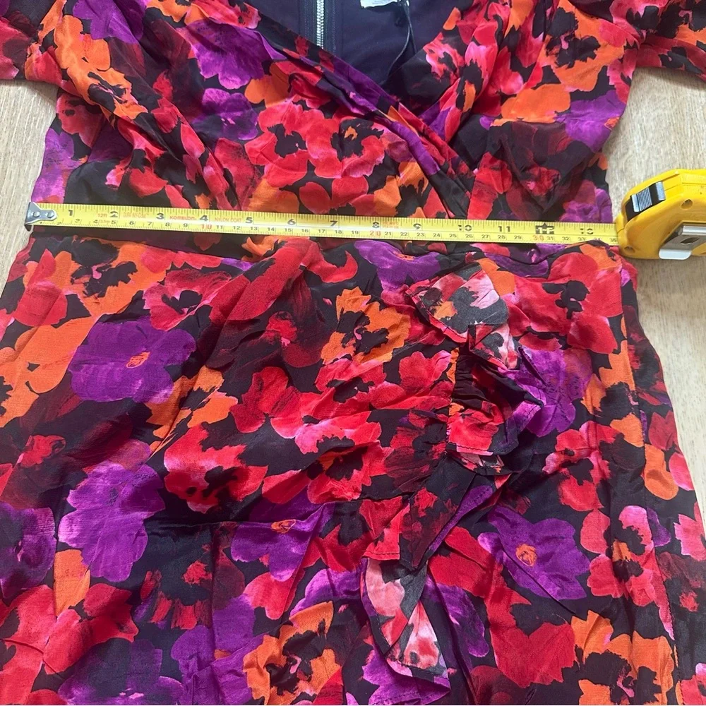NWT SAYLOR Alouette Painterly Poppy Floral Mini Sweetheart Dress Size Medium - Picture 12 of 14
